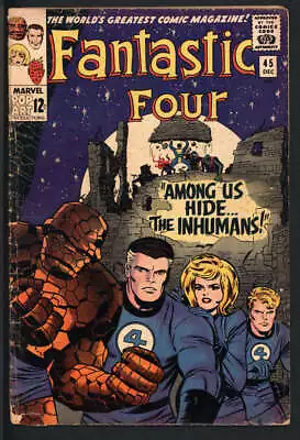 Buy Fantastic Four #45 3.0 // 1st Appearance Of The Inhumans 1965 • 93.54£