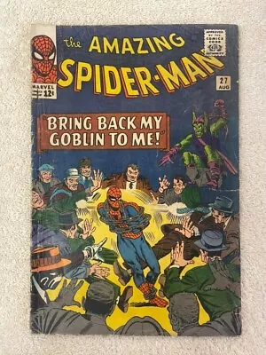 Buy Amazing Spider Man #27 (RAW 4.5-5.5 - MARVEL 1965) Steve Ditko. Art Simek. • 118.59£
