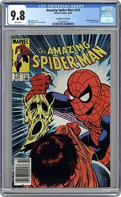 Buy Amazing Spider-Man Canadian Price Variant #245 CGC 9.8 1983 4202439019 • 458.55£