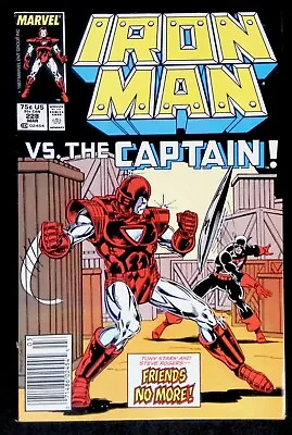 Buy Iron Man #228 - Newsstand Steve Rogers Appearance • 3.95£