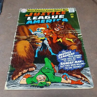 Buy JUSTICE LEAGUE OF AMERICA 45 SHAGGY MAN FIRST APPEARANCE DC COMICS 1966 The Atom • 12.51£