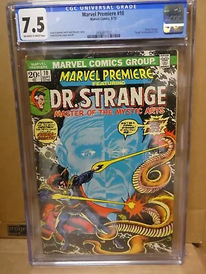 Buy Marvel Premiere Dr Strange 10 7.5 CGC 1st App Shuma Gorath Death Ancient One • 199.99£