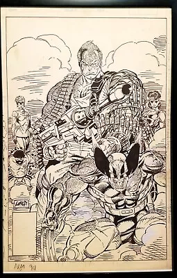 Buy New Mutants #94 By Rob Liefeld 11x17 FRAMED Original Art Poster Marvel Comics • 47.92£