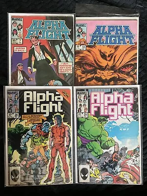 Buy Alpha Flight #7, 10, 28, 29 Marvel Comics • 6.99£