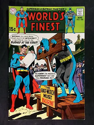 Buy World's Finest #186 VF 8.0 Batman, Superman, Neal Adams Cover Art 1969 • 47.29£