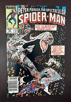 Buy SPECTACULAR SPIDER-MAN #90 (Marvel Comics 1984) -- 2nd Black Costume Newsstand • 38.23£
