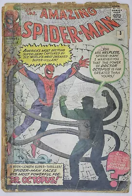 Buy Amazing Spider-Man #3 1st Appearance Of Doc Octopus Marvel Comics (1963) GRAIL! • 1,195.95£