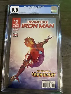 Buy Invincible Iron Man #1, CGC 9.8 (Marvel, 2017) 1st Cover Riri As Ironheart • 59.13£