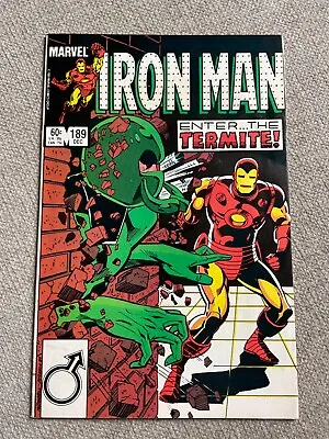 Buy Iron Man #189 (Marvel Comics, 1984) 1st Appearance Of The Termite • 3.19£