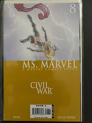 Buy Ms. Marvel #8 Marvel Comics CIVIL WAR Captain Carol Danvers • 4.50£