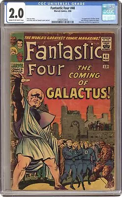Buy Fantastic Four #48 CGC 2.0 1966 3783353003 1st App. Galactus, Silver Surfer • 1,020.45£