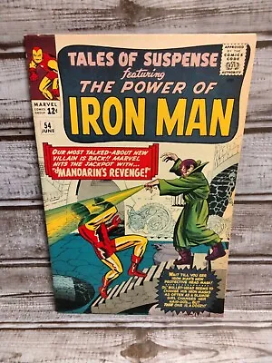 Buy Tales Of Suspense #54 19642nd Appearance Mandarin Marvel Comics Silver Age  • 197.89£
