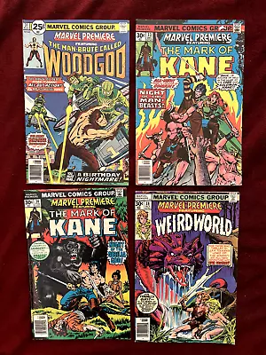 Buy Marvel Premiere Issues 31 33 34 38- Bronze Age 1976 -Woodgod KANE High Grade -NM • 4£