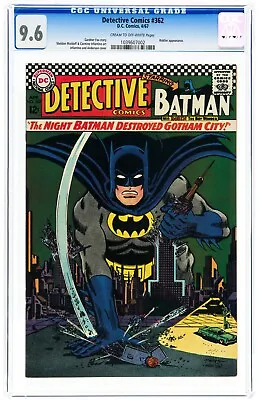 Buy Detective Comics #362 (Apr 1967, D.C. Comics) CGC 9.6 NM+ | 1039607002 • 792.98£