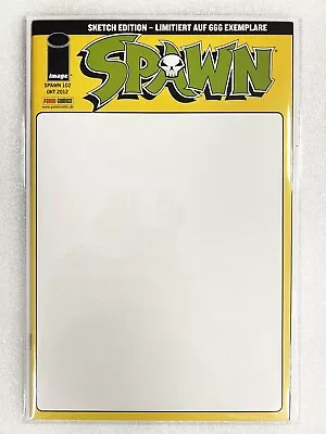 Buy Spawn #102 (2012) - CVR B - German Blank Sketch Limited Variant 1/666 (NM) • 299.90£