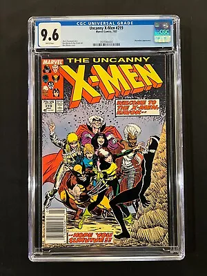 Buy Uncanny X-Men #219 CGC 9.6 (1987) – Newsstand Edition - Marauders App • 63.95£