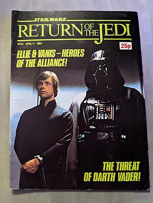 Buy Return Of The Jedi No 44 April 11th 1984, Star Wars Weekly UK Marvel Comic • 7.99£