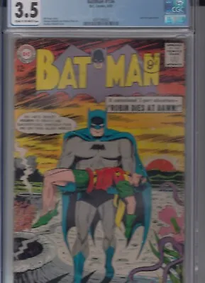 Buy Batman 156 - 1963 - Robin Dies At Dawn - CGC 3.5 • 224.99£