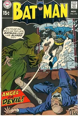 Buy Batman  # 216    VERY FINE-   November 1969   Robbins, Novick, Giordano Creators • 37.16£