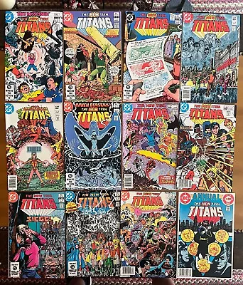 Buy The New Teen Titans Lot Of 12 DC - 17 18 20 26 30 31 32 34-37 Annual 2- NM • 7.18£