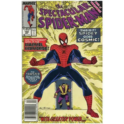 Buy Spectacular Spider-Man (1976 Series) #158 Newsstand In VF Minus. [k% • 18.48£