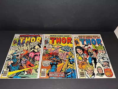 Buy Thor 260 261 262 35 Cent Price Variant Marvel Comics Group FN-VF • 316.11£
