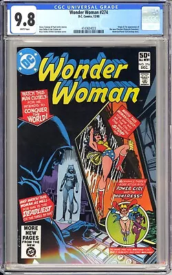 Buy WONDER WOMAN #274 CGC 9.8 1st Appearance Of CHEETAH II DC Comics 1980 • 158.07£
