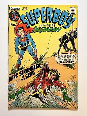 Buy SUPERBOY #171 (1971)  Dark Strangler Of The Seas!  1st App Aquaboy! Infantino! • 11.99£