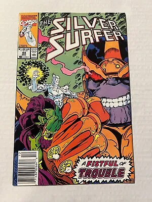 Buy Silver Surfer #44 Newsstand Variant 1st Appearance Of The Infinity Gauntlet 1990 • 47.32£
