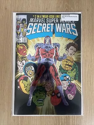 Buy Marvel Super-Heroes Secret Wars #2 Facsimile Reprint Foil Variant NM Gem Wow • 6.37£