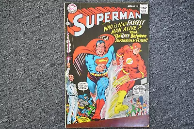 Buy Fn 1967 Dc Comics Superman #199 - 1st Superman Vs Flash Race • 139.01£