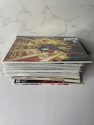 Buy Captain Marvel Comics #1-50. Bagged And Boarded. Excellent Condition  • 170£