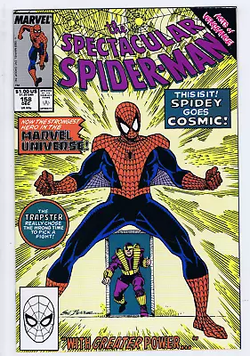 Buy Spectacular Spider-Man #158 Marvel 1989 This Is It ! Spidey Goes Cosmic ! • 19.99£
