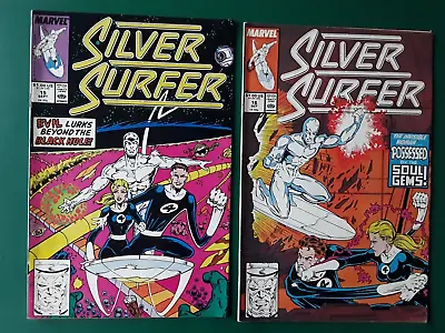 Buy Silver Surfer 15 / 16 ( Fantastic Four ) 1988 • 5£