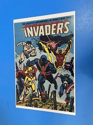 Buy Marvel Comics The Invaders Greatest Superheroes Of World War Two Poster New. • 20.86£