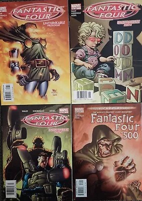 Buy Fantastic Four 67, 68, 69, 500 Marvel Comic Book Lot Waid Doom Directors Cut KEY • 17.55£