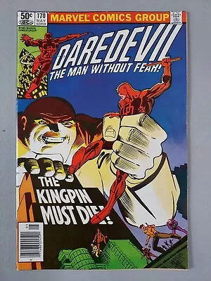 Buy Daredevil #170 - 1st Kingpin In Daredevil Series (1981) Marvel Comics • 23.29£