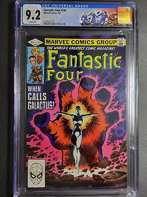 Buy Fantastic Four 244 CGC 9.2 WP 1st Appearance Of Nova Frankie Ray Custom Label • 91.94£