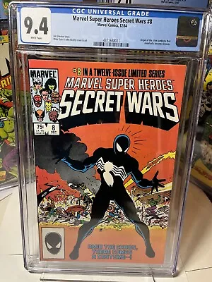 Buy Marvel Super-Heroes Secret Wars #8 CGC 9.4 1st Appearance Spider-Man Black Suit • 191.19£