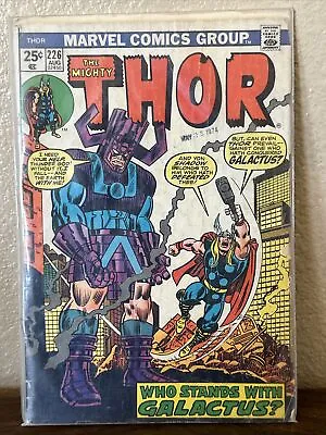 Buy (1974) The Mighty Thor #226 Aug GALACTUS V. EGO (1) • 31.60£
