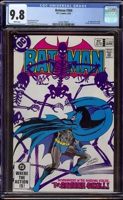 Buy Batman # 360 CGC 9.8 White (DC, 1983) 1st Appearance Savage Skull • 139.86£