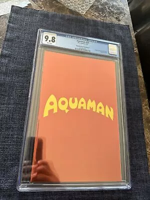Buy Aquaman #35 CGC 9.8 Orange Logo Foil Variant 1st Appearance Of Black Manta • 51.96£