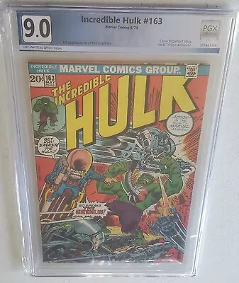 Buy Incredible Hulk (1962) #163 NOT CGC PGX GRADED 9.0 Marvel 1973 D • 67.96£
