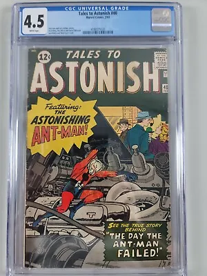Buy Tales To Astonish #40 CGC 4.5 1963 Ant-Man Marvel Silver Age • 197.65£