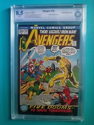 Buy Avengers #101 CBCS 8.5 VF+ 1972 Not CGC Watcher Appearance • 112.08£
