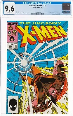 Buy 🔥 X-Men #221 (Marvel, 1987) CGC NM+ 9.6 White Pages.... 🔥 • 189.99£