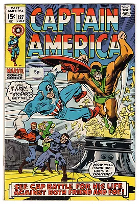 Buy Captain America Vol 1 No 127 Jul 1970 (FN-) (5.5) Marvel, Bronze Age • 14.99£
