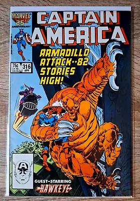 Buy Captain America #316 (1985) Copper Age-Marvel Comics Listing #234 To #379 VF+ • 2.95£