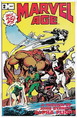 Buy Marvel Age #2 Marvel Comics Shooter Byrne Buscema Simonson FN/VFN 1983 • 14.99£
