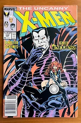 Buy Uncanny X-Men #239 1st Cover  Of Mr. Sinister & Goblin Queen F/F+ Newsstand • 10.39£
